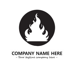 Fire Logo Company Design Illustration Vector Graphic Image