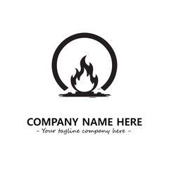 Fire Logo Company Design Illustration Vector Graphic Image