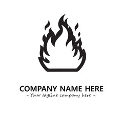 Fire Logo Company Design Illustration Vector Graphic Image