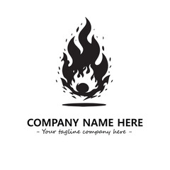 Fire Logo Company Design Illustration Vector Graphic Image