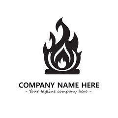 Fire Logo Company Design Illustration Vector Graphic Image