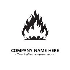 Fire Logo Company Design Illustration Vector Graphic Image