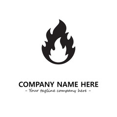 Fire Logo Company Design Illustration Vector Graphic Image