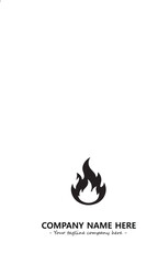 Fire Logo Company Design Illustration Vector Graphic Image