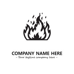 Fire Logo Company Design Illustration Vector Graphic Image
