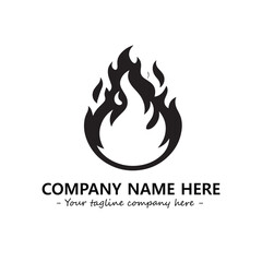 Fire Logo Company Design Illustration Vector Graphic Image