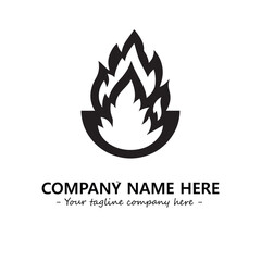 Fire Logo Company Design Illustration Vector Graphic Image