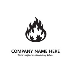 Fire Logo Company Design Illustration Vector Graphic Image