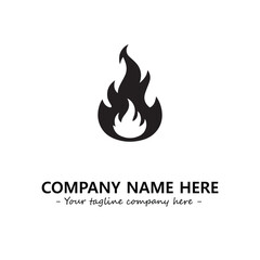 Fire Logo Company Design Illustration Vector Graphic Image