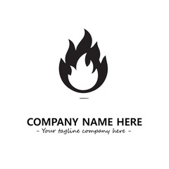 Fire Logo Company Design Illustration Vector Graphic Image
