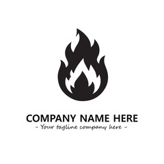 Fire Logo Company Design Illustration Vector Graphic Image