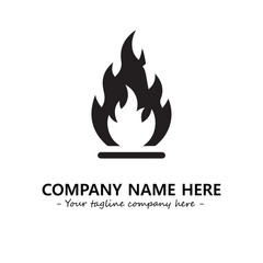 Fire Logo Company Design Illustration Vector Graphic Image