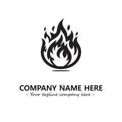 Fire Logo Company Design Illustration Vector Graphic Image