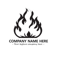 Fire Logo Company Design Illustration Vector Graphic Image