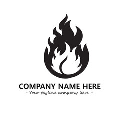 Fire Logo Company Design Illustration Vector Graphic Image