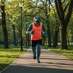 Fototapeta premium raptor jog