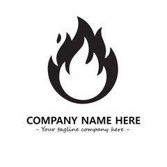 Fire Logo Company Design Illustration Vector Graphic Image