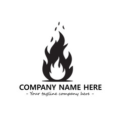Fire Logo Company Design Illustration Vector Graphic Image