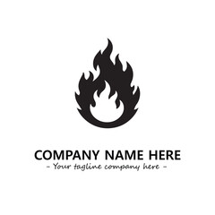 Fire Logo Company Design Illustration Vector Graphic Image