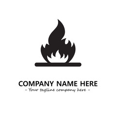 Fire Logo Company Design Illustration Vector Graphic Image