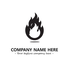 Fire Logo Company Design Illustration Vector Graphic Image