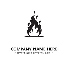 Fire Logo Company Design Illustration Vector Graphic Image