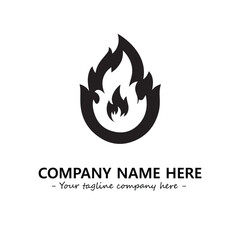 Fire Logo Company Design Illustration Vector Graphic Image