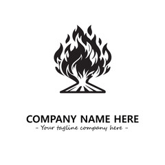Fire Logo Company Design Illustration Vector Graphic Image