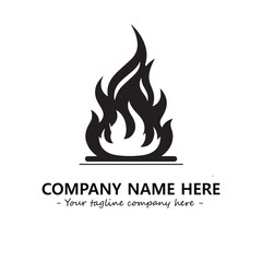Fire Logo Company Design Illustration Vector Graphic Image