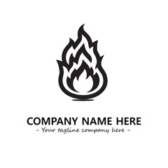 Fire Logo Company Design Illustration Vector Graphic Image