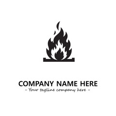 Fire Logo Company Design Illustration Vector Graphic Image