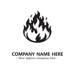 Fire Logo Company Design Illustration Vector Graphic Image