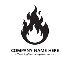 Fire Logo Company Design Illustration Vector Graphic Image