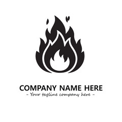 Fire Logo Company Design Illustration Vector Graphic Image