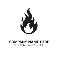 Fire Logo Company Design Illustration Vector Graphic Image