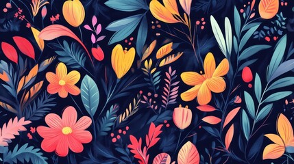 Vibrant floral pattern (20)