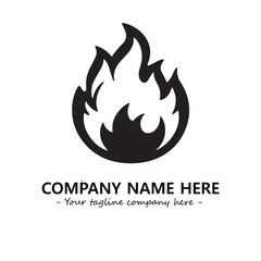 Fire Logo Company Design Illustration Vector Graphic Image