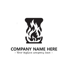 Fire Logo Company Design Illustration Vector Graphic Image