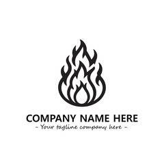 Fire Logo Company Design Illustration Vector Graphic Image