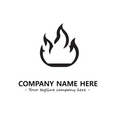 Fire Logo Company Design Illustration Vector Graphic Image
