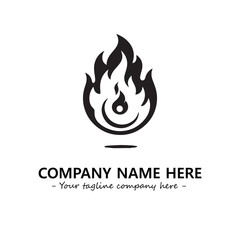 Fire Logo Company Design Illustration Vector Graphic Image