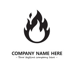 Fire Logo Company Design Illustration Vector Graphic Image