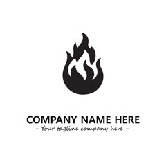 Fire Logo Company Design Illustration Vector Graphic Image