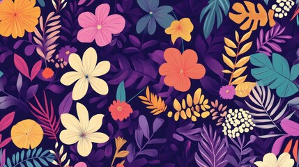 Vibrant floral pattern (70)