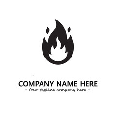 Fire Logo Company Design Illustration Vector Graphic Image