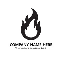 Fire Logo Company Design Illustration Vector Graphic Image