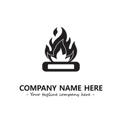 Fire Logo Company Design Illustration Vector Graphic Image