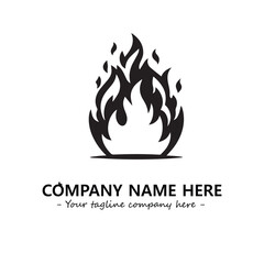 Fire Logo Company Design Illustration Vector Graphic Image