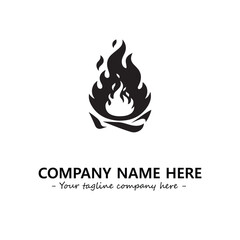 Fire Logo Company Design Illustration Vector Graphic Image