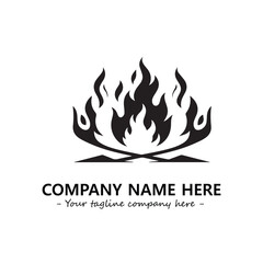 Fire Logo Company Design Illustration Vector Graphic Image
